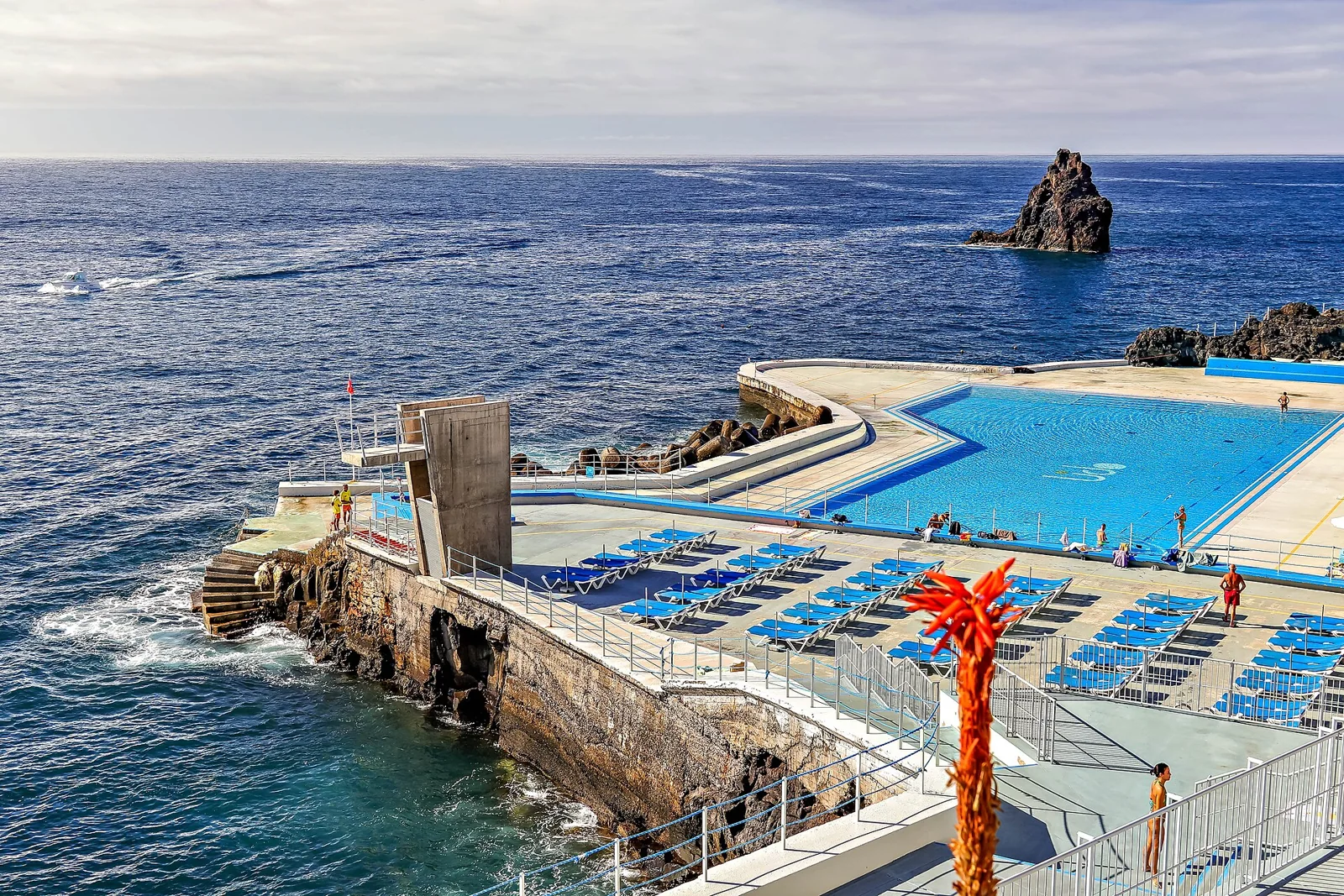 Public Lido bathing pools beside the Atlantic in Funchal
