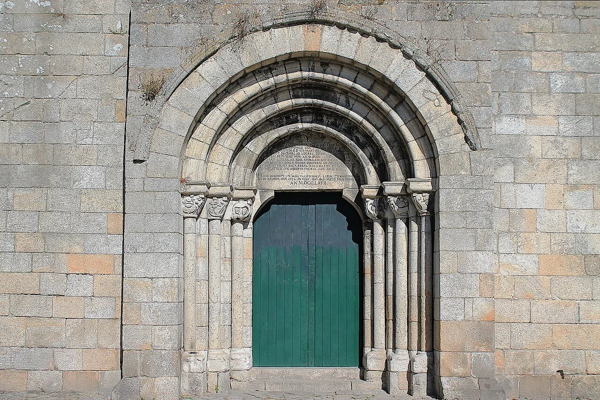 The entrance of Igreja de São Martinho de Cedofeita in Porto